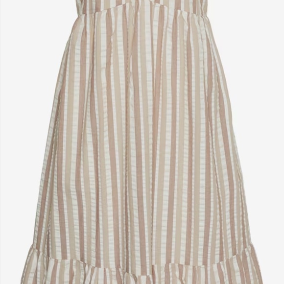 Midi a-line striped summer dress - Picture 6 of 6